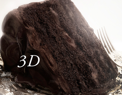 CHOCOLATE CAKE 3D