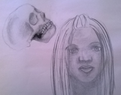 Sketches of Skulls and People