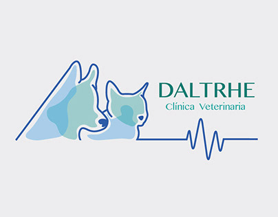 Logotipo y tarjeta de presentación Veterinaria Daltrhe