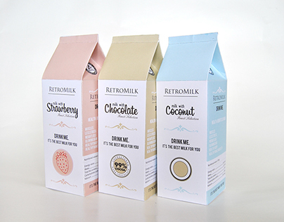 Retro Milk Packaging Design 