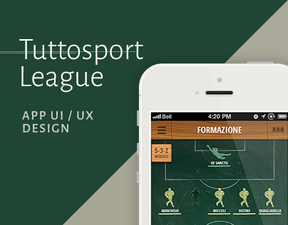 Tuttosport League - Mobile App Design