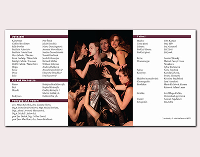 The theatre programme for a performance