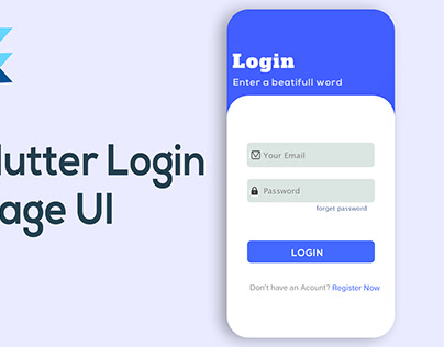 Flatter Login Page UI