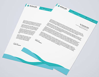 Free Download Letterhead PSD