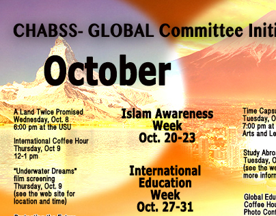 Global Studies Calendar of Events Poster