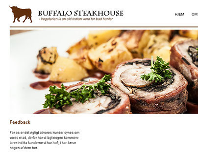 Buffalo Steakhouse - Simple flat design.