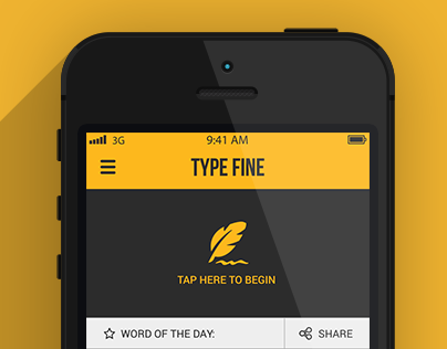 Type Fine - app design