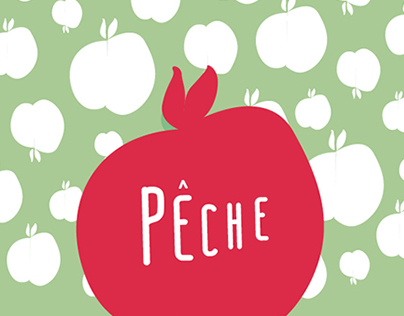 "Peche" Fruit Branding 