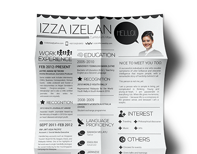 2014 RESUME/CV DESIGN: Izza Izelan