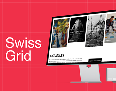 Swiss Grid | Redesign of Modern Art Gallery website