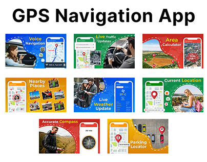 GPS Navigation App Screenshots