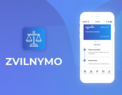 Zvilnymo - mobile application for law company