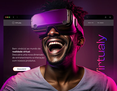 Landing page - Virtual Reality - Ui Design