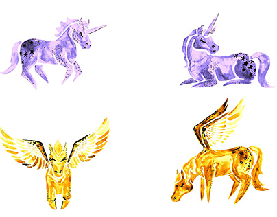 Pattern Project- Unicorn and Pegasus Mythology