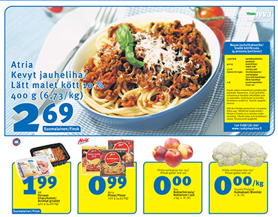 Weekly newspaper adverts for S-Market