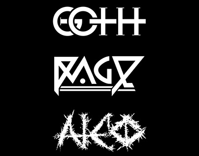 Metal bands logos