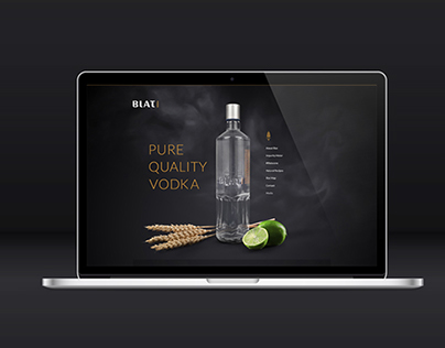 Blat Premium Vodka Website