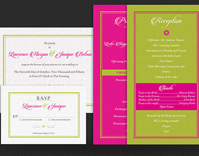 Tropical Wedding Package Template