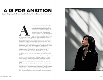 Publication Design: Anisa International