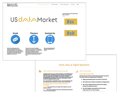 USDatamarket Website and Logo 