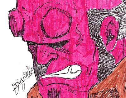 Hellboy Speed Drawing