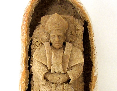 Pope in a loaf
