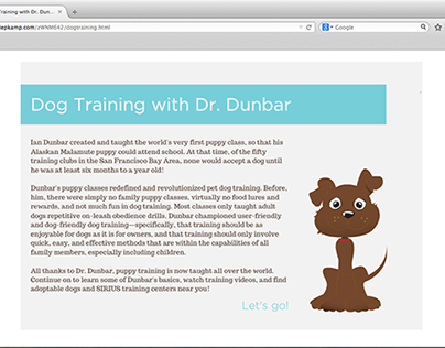 "Dog Training with Dr. Dunbar," 2012