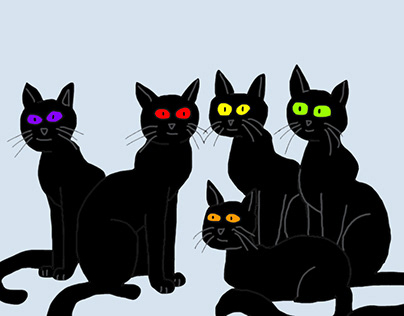 black cats fanart