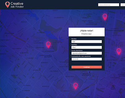 Creative Job Finder Web App