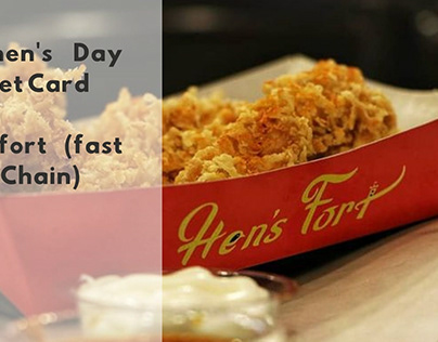 Women's Day Pocket Card for Hensfort (fast food Chain)