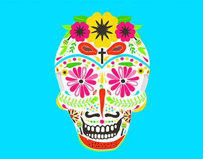 Afiche para Concurso "Día de los Muertos", Guanajuato.