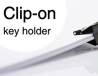 Clip-on key holder designed by SBY.