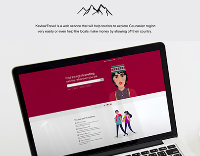 KavkazTravel - Travelling Services website