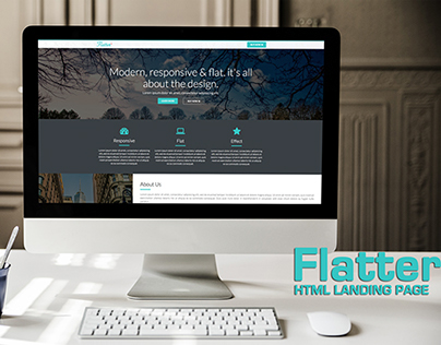 Flatter (HTML Landing page)