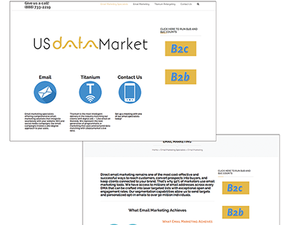 USdatamarket Website and Logo