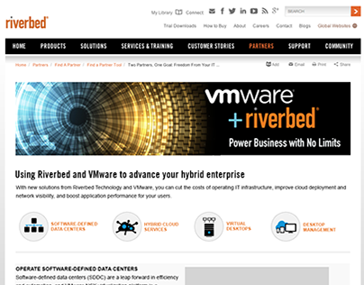 Riverebed VMware partners page