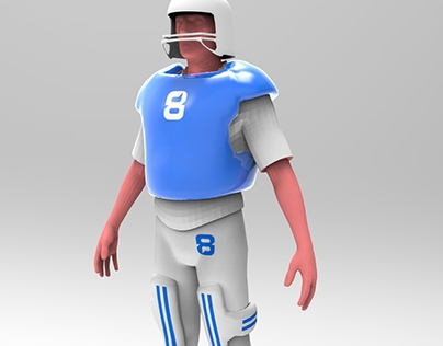 3D Rugby Character