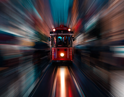 speeding train