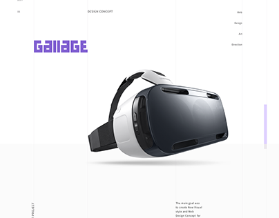 Gallage Website VR concept