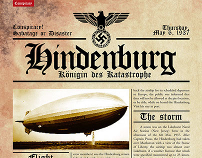 Hindenburg, conspiracy bookspread.