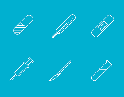Health care themed icons FREE EPS