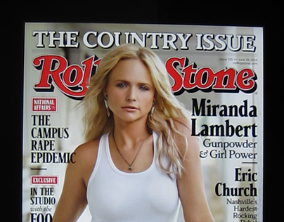 Tablet design, animation, UX for Rolling Stone and Us 