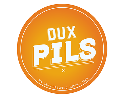 Dux Beer tap rebranding 