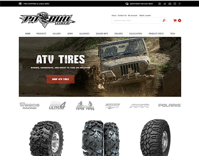 Pitbull Tires | e-Commerce Website Design