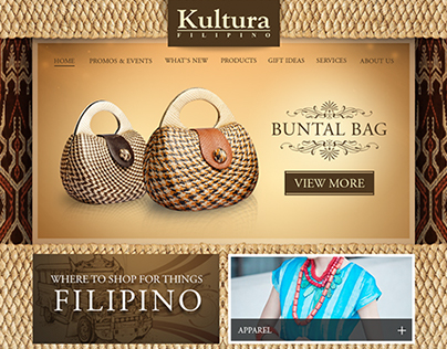 Web Design - Kultura Philippines