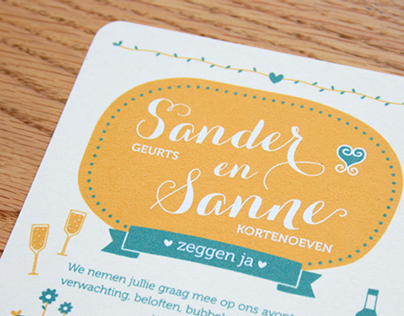 Sander en Sanne zeggen ja