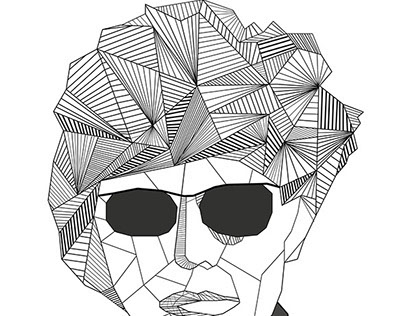 Geometrical Warhol Portrait 