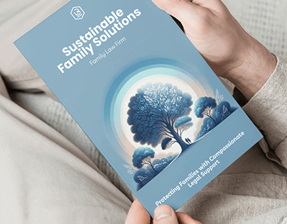 Bifold brochure design For Sustainable family solution