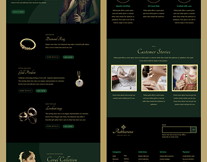 Jewelery website design