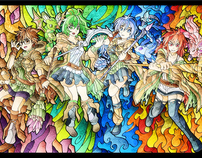 The Charmers - Playmat Illustration